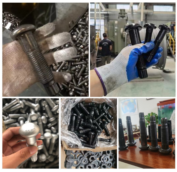 EN 14399-10 Cup Head HRC Grade 10.9 Structural Bolts Black Oxide