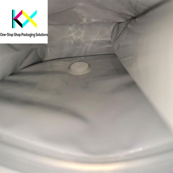 Biodegradable Flat Bottom Rotogravure Printed Pouches With Valve Function