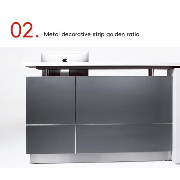 Simple Design Marble Top Modern Office Furniture Reception Desk