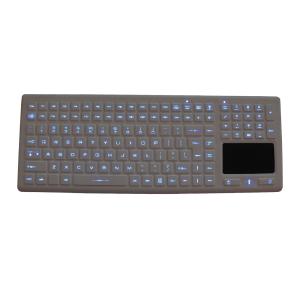 Touchpad Backlit Rubber Silicone Industrial Keyboard 12 Function Keys / Numeric