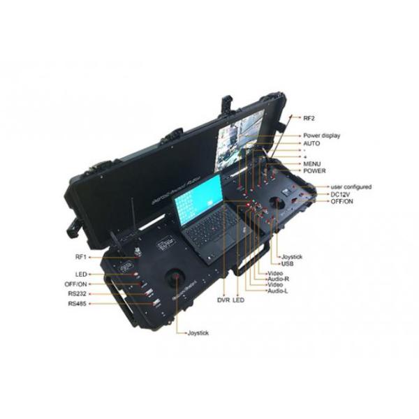 17" LCD Wireless Ground Station 138-4400MHz Briefcase COFDM Digital Receiver