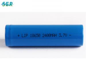 China Stable Safe Lithium Ion AA Battery , 18650 Lithium Ion Rechargeable Cell 3.7V 2400mah on sale