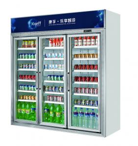 China 3200L Upright Commercial Display Refrigerator 380V White LED Light on sale
