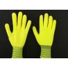 13G Yellow Latex Coated Gloves High Extension Elastic Knitting Customized Size for sale