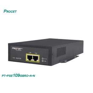 Wholesale IP20 Midspan Passive Industrial PoE Injector 55V 1750mA from china suppliers