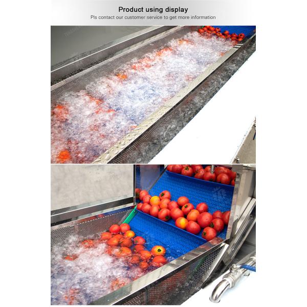 380V 3.5KW Stainless steel blanching machine bubble cleaning blanching equipment water bath spray equipment