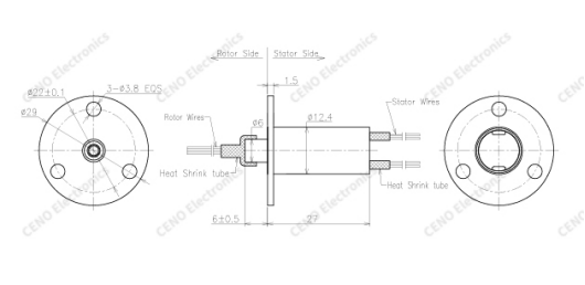 Capsule Slip Ring with 8-channel rotary connector