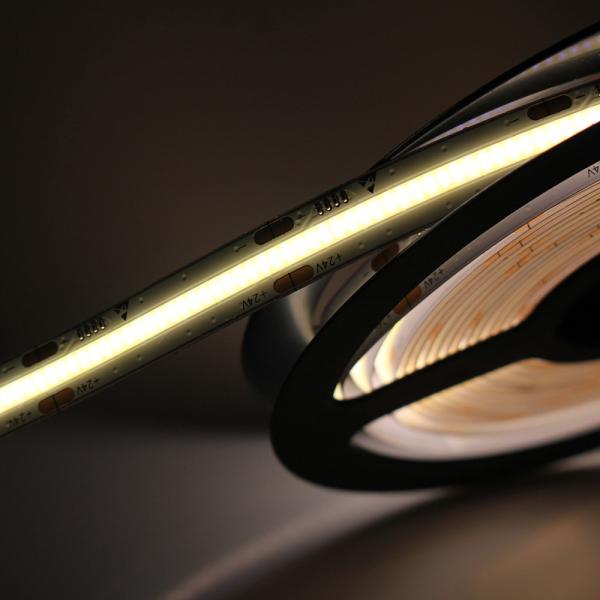 White COB LED Flexible Strip Lights 512pcs/M 24V 12V FPCB Waterproof