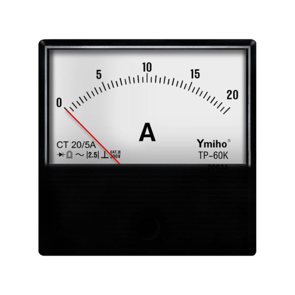 Ymiho TP-60K 20/5A Analog AC Ammeter for Welding & Distribution