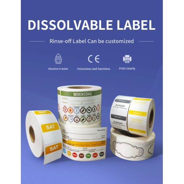 Color Fluorescent A4 Label Stickers - High Visibility Warning Labels