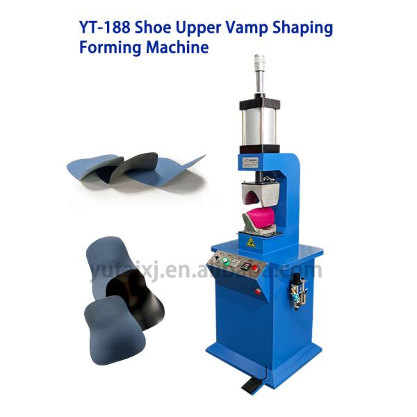 Pneumatic Single Unit Toe Cap Shoe Vamp Pounding Machine With Blue Color And Package Dimensions