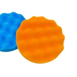 Wholesale High Absorbency Car Waxing Machine Self-Adhesive Flat Wave Disc Polishing Sponge Wheel for Portable Detailing Waxing from china suppliers