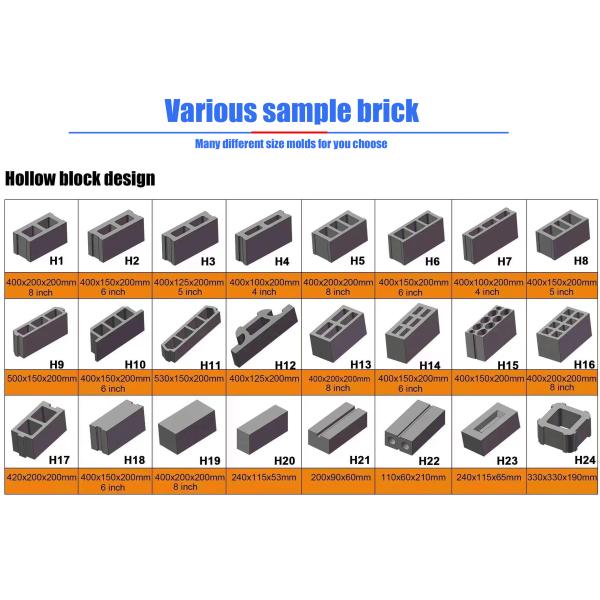 Portable Small Mini Manual diesel Generator Block Brick Making Machinery Hollow Cement Concrete Automatic Mobile Paving