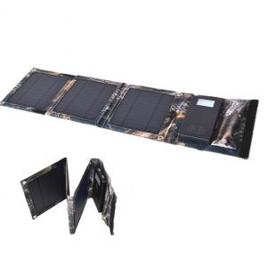 Wholesale 10000mAh Solar Power Bank with 8W Folding Solar Panel Portable Solar Charger Emergency Power Syestem for mobile phone from china suppliers