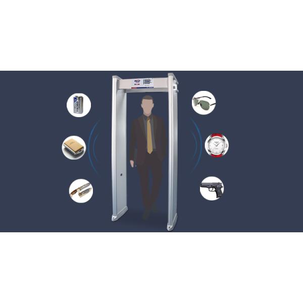 High Sensitivity Body Scanner Metal Detector With 18 Exploration Areas For Airport/Customs/Court