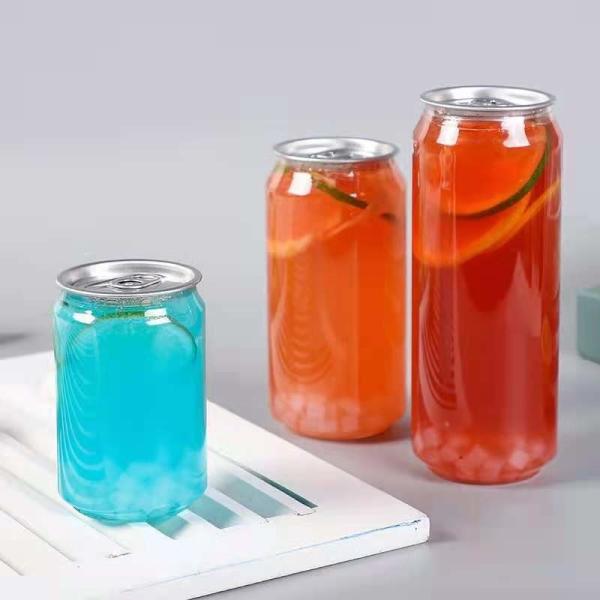 Clear Milk Tea Bottles with Screw-on Lid 120ml 250ml 350ml 500ml Capacity