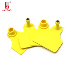 TPU Laser Numbered 50mm Pig Ear Tags Hog Swine Sheep Tag With Metal Tip