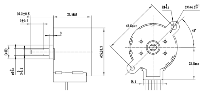 35BYJ412 Stepper Motor 12V for surveillance camera