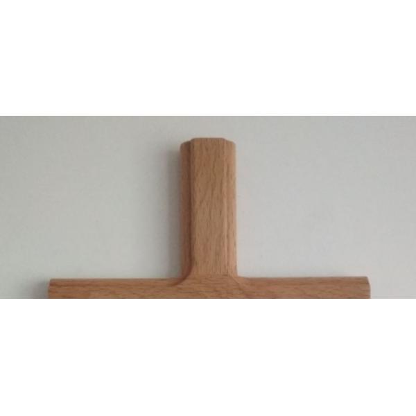 Hand Made Unfinished Design Solid Wood Cross Wall Decor With Stitch Hoop