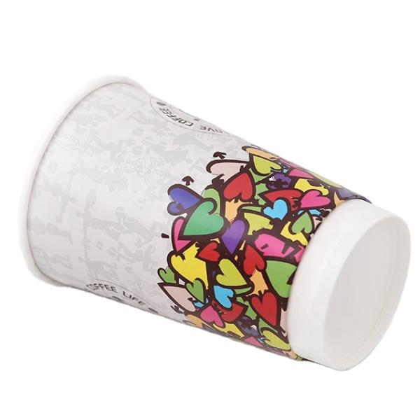 Custom Aluminium foil Single Wall Paper Cups for hot tea