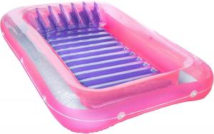 China Inflatable Tanning Pool Lounger Float, Sun Tan Tub Sunbathing Raft Floatie Toys Water Filled Tanning Bed Mat on sale