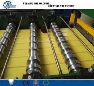 China 0.3-0.7mm Color Coated Metal Roof Panle Roll Forming Machine With Automatic PLC Control on sale