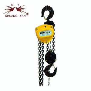 Wholesale NEW Chain Hoist!!! 3000kg Manual Lifting Hoist High cost efficient Double Guide Wheel Double Ratchet 3m Long HSZ-D from china suppliers