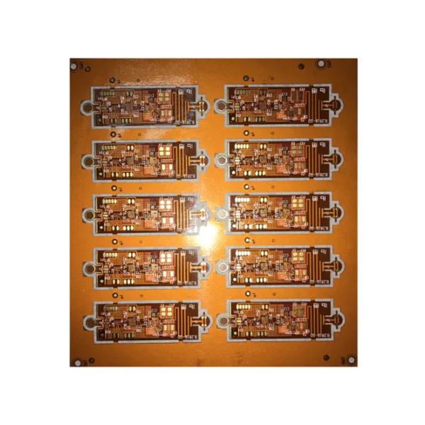 Customized 3 Mil FR4 Communications Rigid Flex PCB Yellow Solder Mask