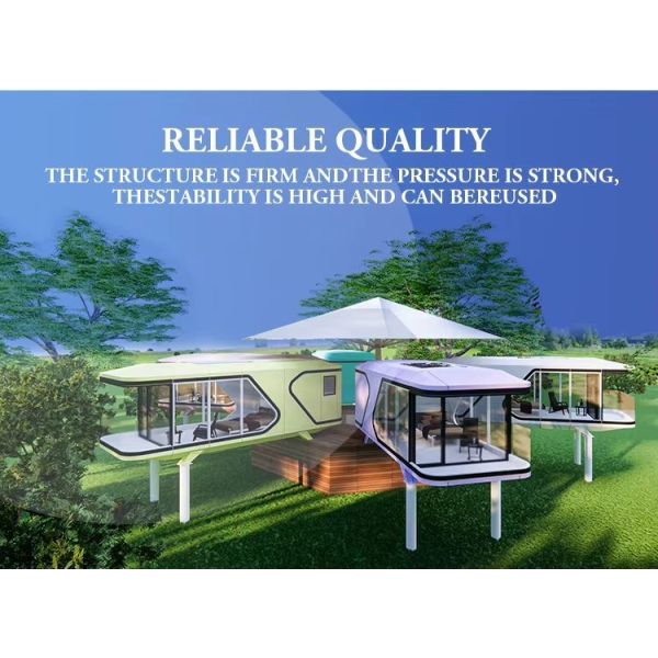 Durable Outdoor Space Capsule Customized Space Capsule Home Prefabricated