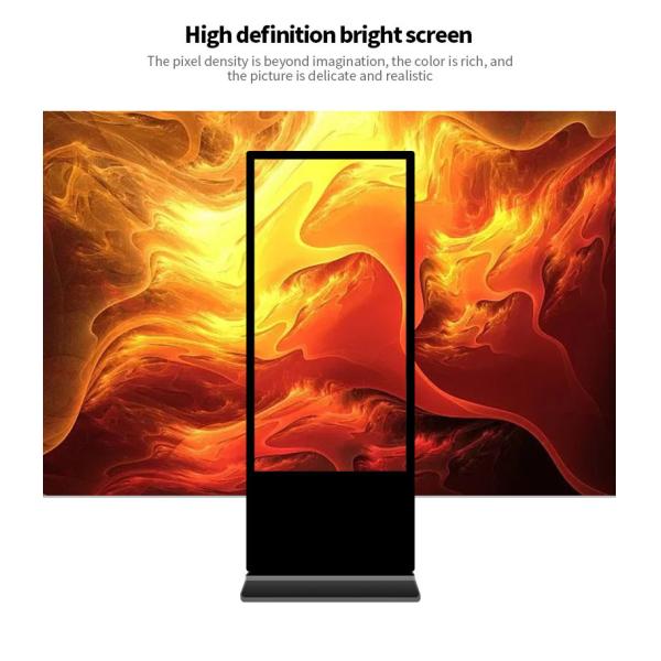 65" Totem Dual Screen Touch Screen Digital Signage Kiosk With Free CMS Software