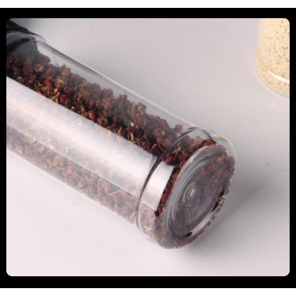 Round Plastic Spice Container 7Oz, Kitchen Pet Empty Plastic Spice Jars, Plastic Seasoning Bottle With Shaker Lids