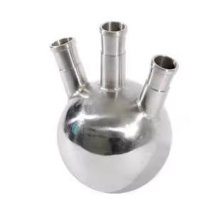 Wholesale 316 stainless steel round bottom flask lab with mirror from china suppliers