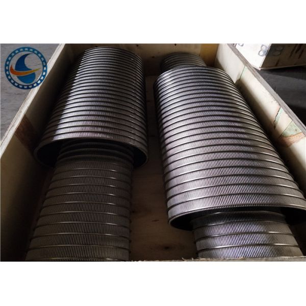 Fully Welded Rotary Drum Screen / Wedge Wire Screen Cylinders ISO Approval