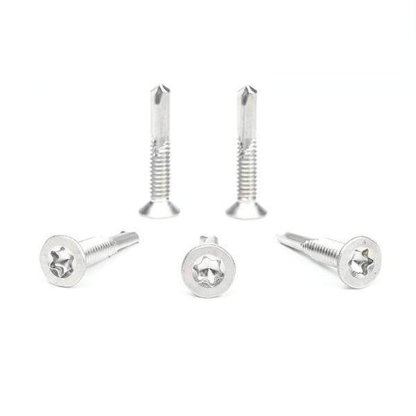 410 SS Tek 5 Point Self Drilling Screw Csk Head For Customized Needs