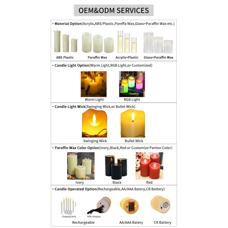 Set of 3 Flameless LED Pillar Candles with Moving Flame Effect, Timer Function, and Real Wax Material