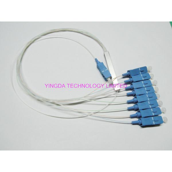 GPON 1 x 8 Fiber Optic Plc Splitter Blockless Splitter Module With 0.9mm Cable Smf-28e G657