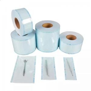 China 50mmx200mm Heat Sealing Medical Sterile Packaging Sterilization Pouch Bags Flat Reels on sale