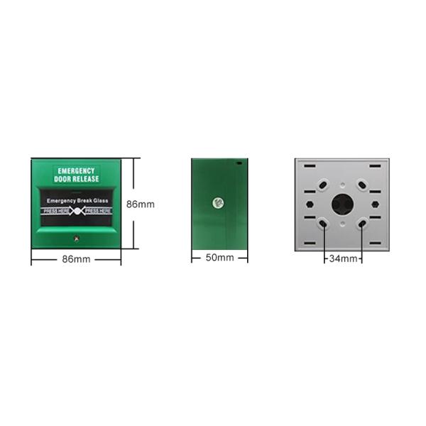Emergency Door Release Glass Break Exit Button EBG001