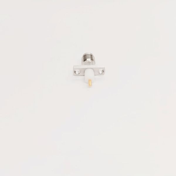 Female PCB RF Connector DC-18GHz with Gold-plated Brass and PTFE Insulator for High Frequency Applications
