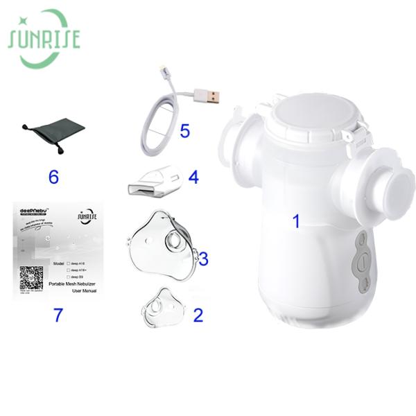 Hospital Adult Nebulizer Machine Home Use 3.33μm ≥80% Fine Particles