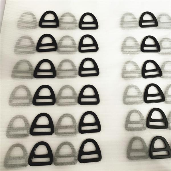 Metal Slide Safety Harness Release Matt Black D ring Buckle Metal Loop For Bag 20mm 25mm