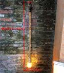 Retro Industrial Wind Hemp Rope Wall Lamp Personality Iron Rust water pipe wall