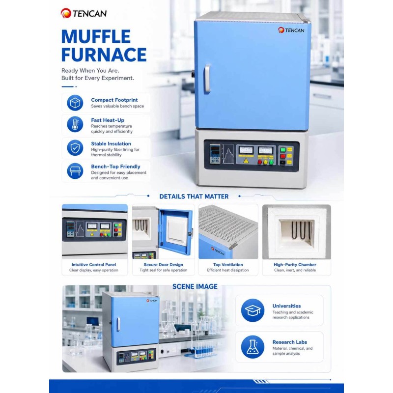 1800°C Ultra-High Temperature Muffle Furnace for Advanced Material Processing