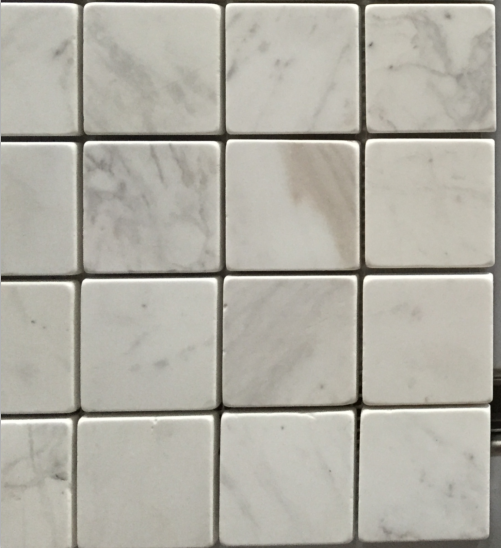 White Black Penny Grey Mosaic Floor Tiles , Various Patterns Stone Brick Mosaic Tiles