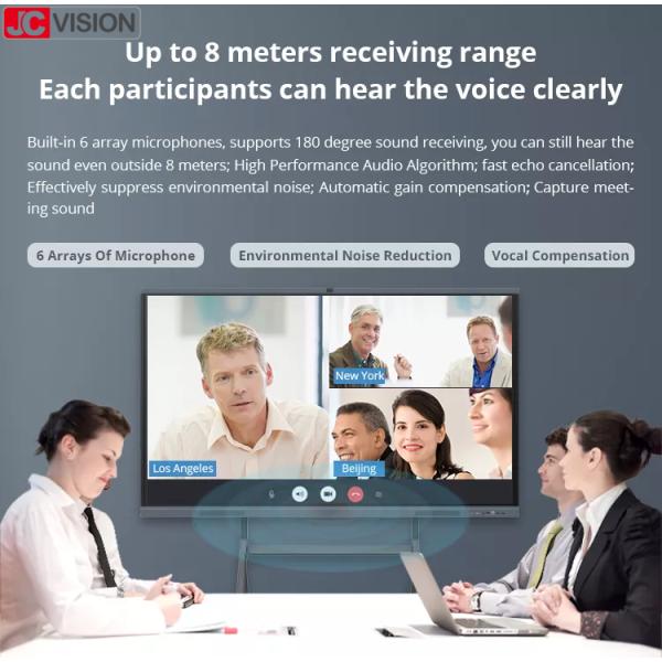 65" Interactive Flat Panel Smart Interactive Whiteboard Multi Sharing With Writing Screen