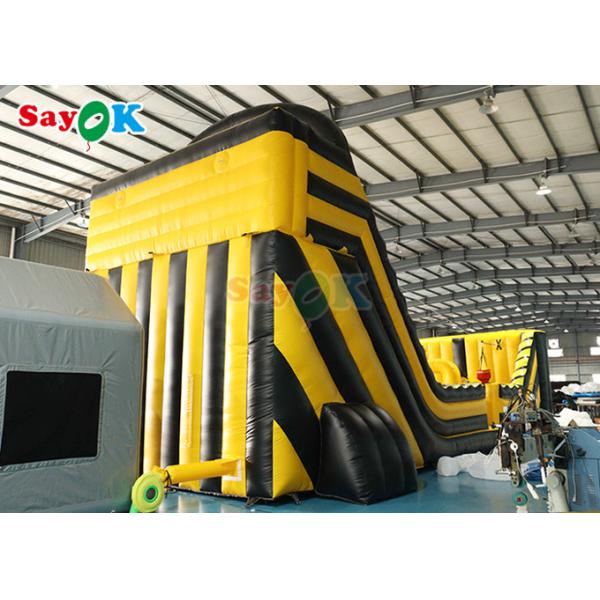 Inflatable Dry Slide Commercial Wave Ropeway Games Inflatable Zip Line Slide Combos Logo Printing