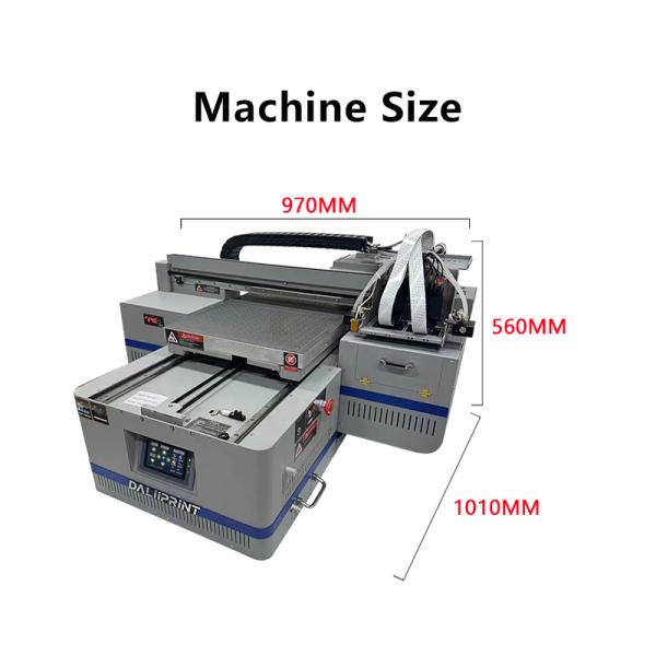 Multifunctional LED UV Flatbed Printer C+W+Varnish Small 4060 A2 Size Uv Dtf Sticker Pen Bottle Phone Case Printer