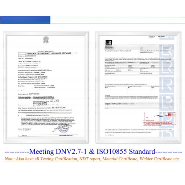 10ft DNV 2.7-1 Offshore Open Top Container with Tarpaulin Cover Conforms to Offshore Oil and Gas Platform Requirements