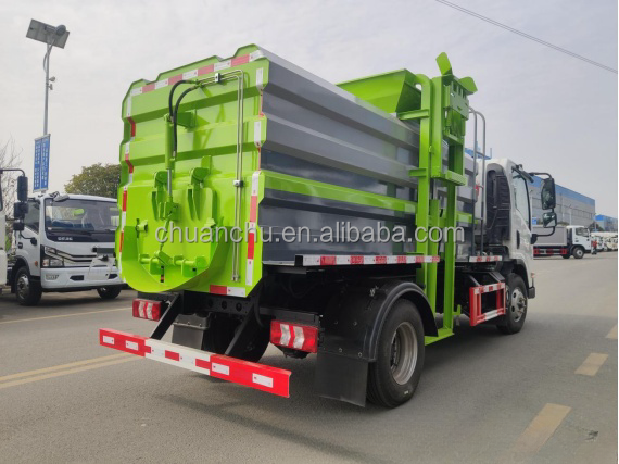 6.5 Cubic Meter Garbage Compactor Truck Waste Bin Cleaning Truck Garbage Collector Truck for Eco-Friendly Waste Disposal