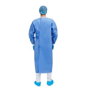 Reinforced EO Sterilized Disposable Surgical Gown with Elastic Cuff